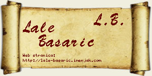 Lale Basarić vizit kartica